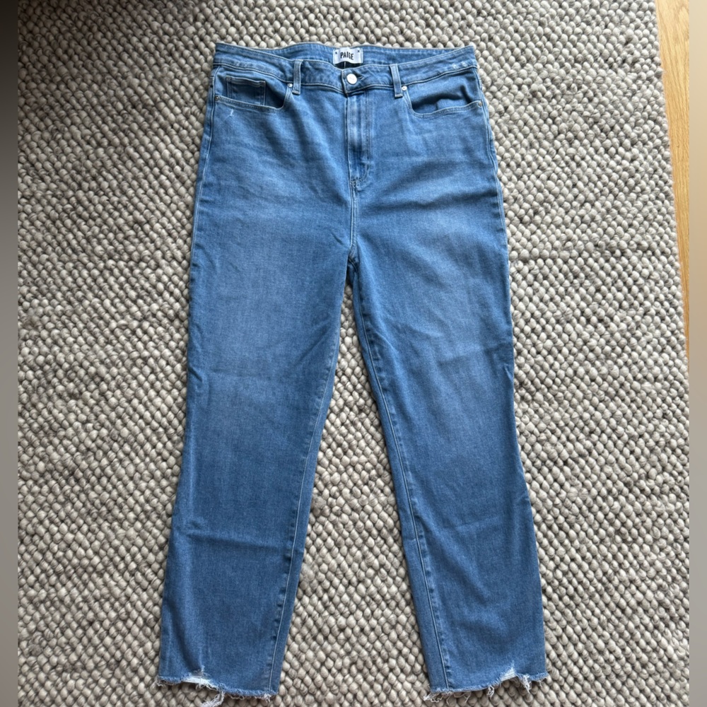 Paige “Sarah” slim straight leg jeans